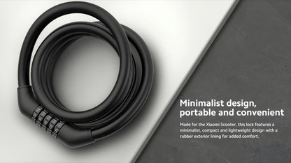 Xiaomi Anti-theft Cable for Electric Scooter, Black BHR6751GL