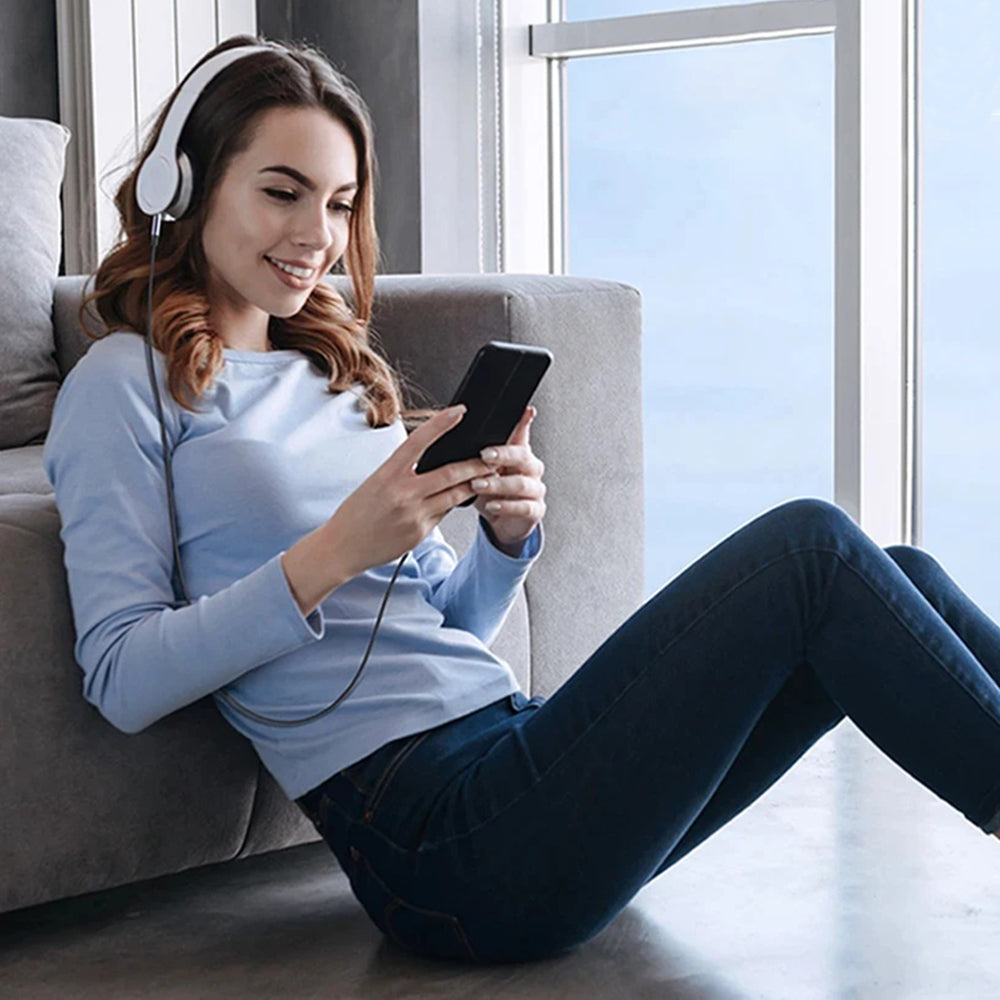 Lightning Audio Cable - 3.5mm Techsuit AC10 SoundShell, 1.5m, Gray