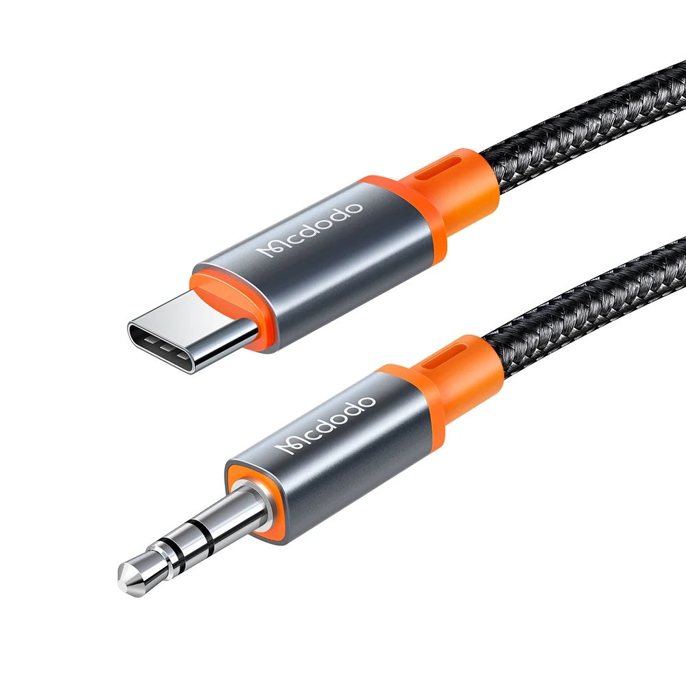 USB-C to 3.5mm McDodo CA-0820 Castle Audio Cable, 1.2m, Black