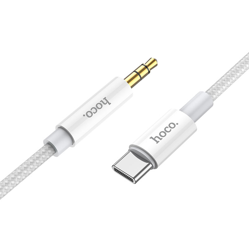 USB-C to 3.5mm Audio Cable HOCO UPA19, 1m, Silver