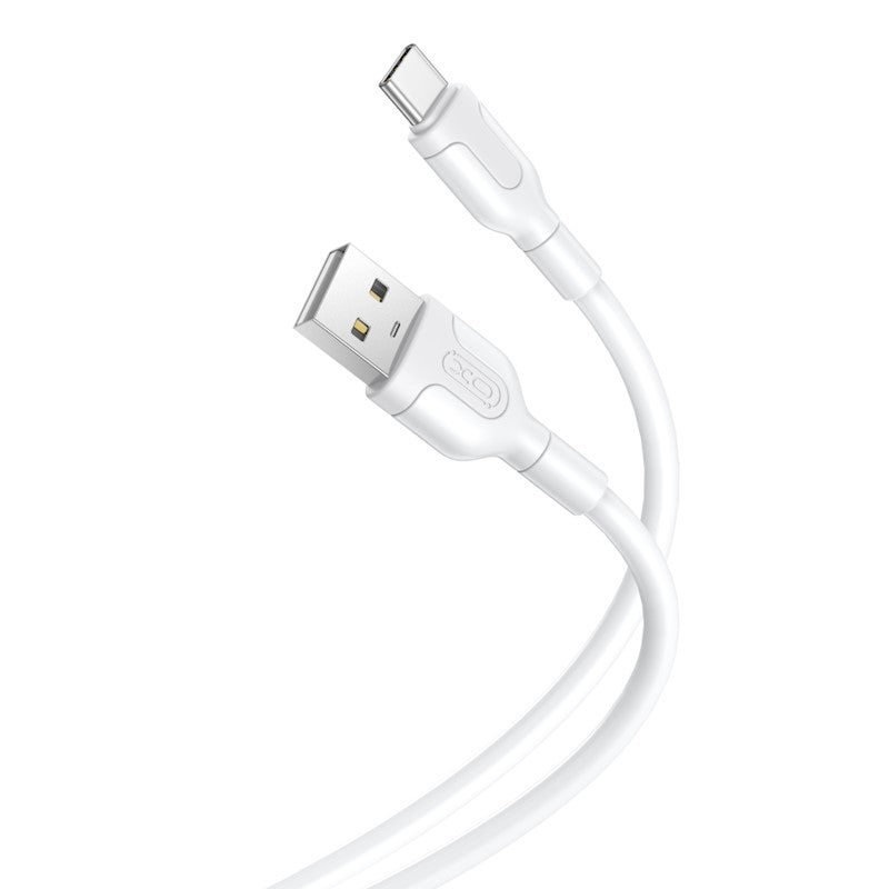 USB-A to USB-C Data and Charging Cable XO Design NB212, 18W, 1m, White