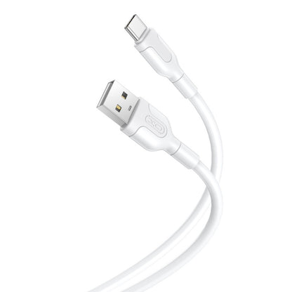 USB-A to USB-C Data and Charging Cable XO Design NB212, 18W, 1m, White
