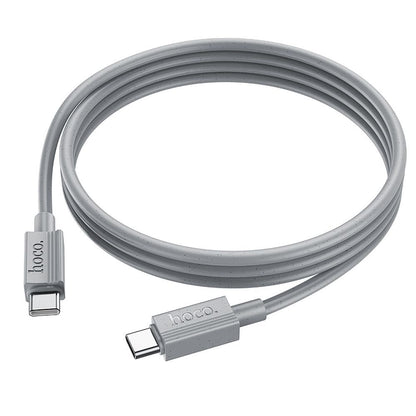 USB-C Data and Charging Cable - USB-C HOCO X107, 60W, 1m, Gray