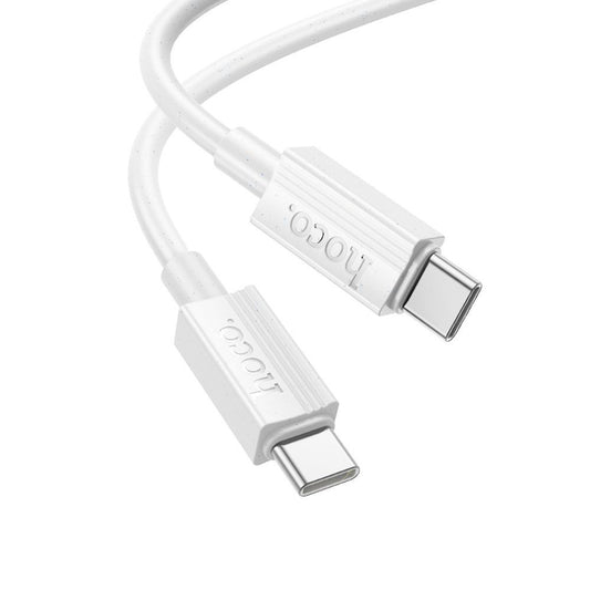 USB-C Data and Charging Cable - USB-C HOCO X107, 60W, 1m, White