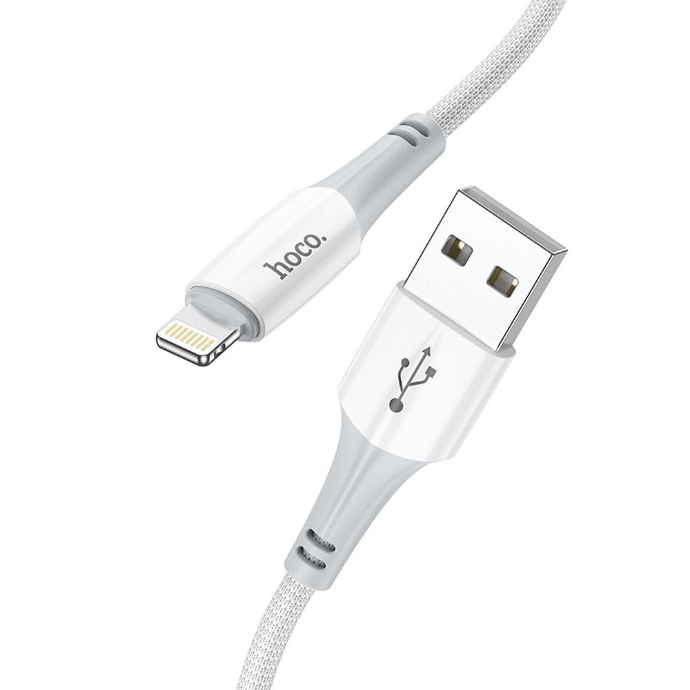 USB-A to Lightning Data and Charging Cable HOCO X70, 18W, 1m, White