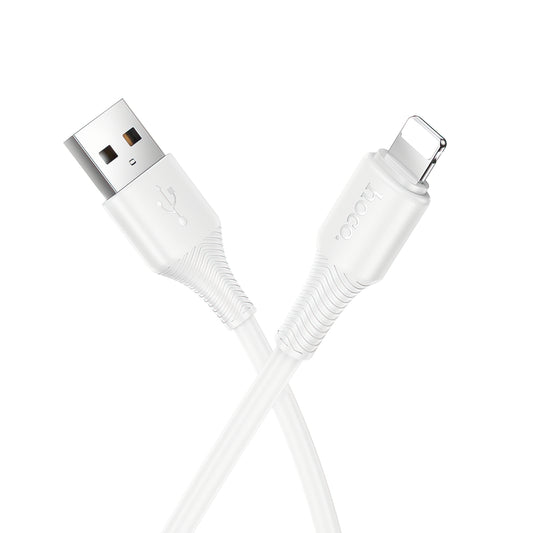 USB-A to Lightning Data and Charging Cable HOCO X120, 18W, 1m, White