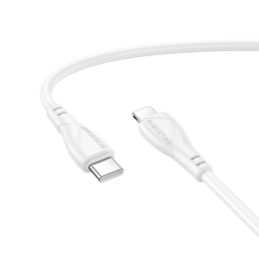 USB-C to Lightning Data and Charging Cable Borofone BX121 Energy, 27W, 1m, White