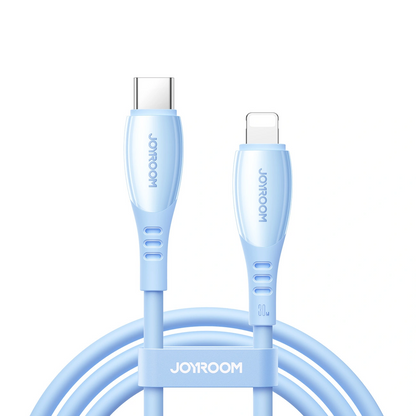 USB-C to Lightning Data and Charging Cable Joyroom S-A59 Vibrant, 30W, 1.2m, Blue