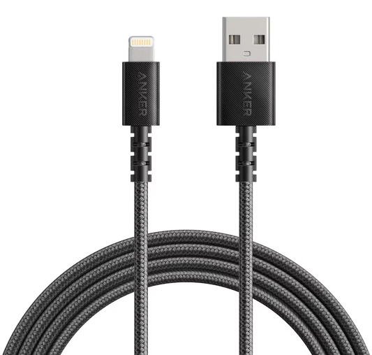 USB-A to Lightning Anker Powerline Select+ Data and Charging Cable, 18W, 1.8m, Black A8013H12