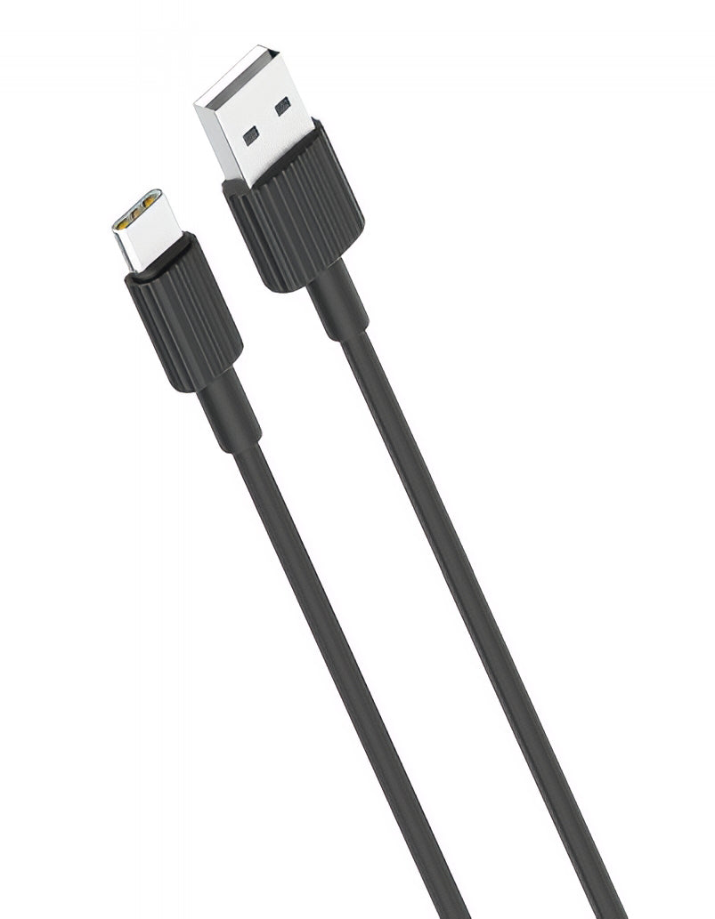 USB-A to USB-C Data and Charging Cable XO Design NB156, 18W, 1m, Black