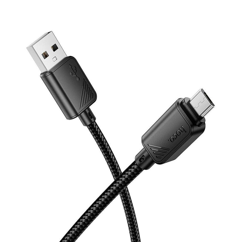 USB-A to microUSB Data and Charging Cable HOCO X113, 18W, 1m, Black
