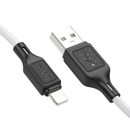 USB-A to Lightning Data and Charging Cable HOCO X90, 18W, 1m, White