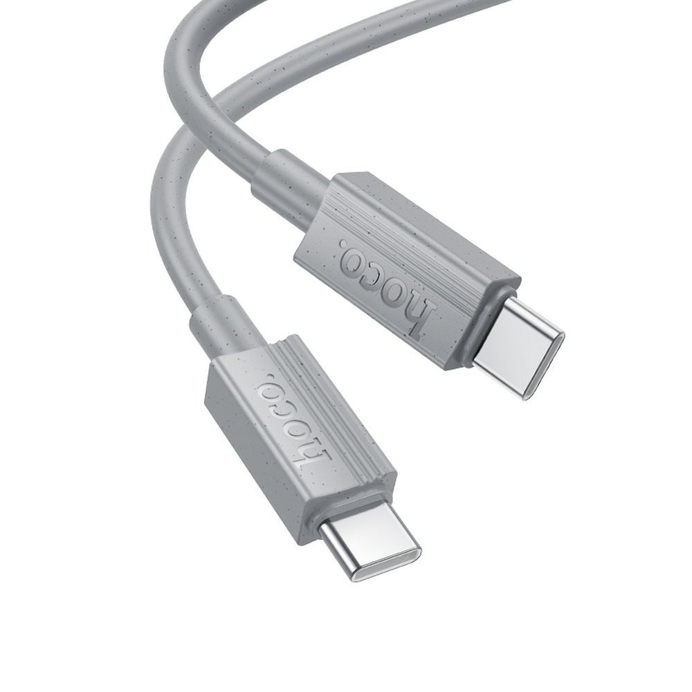 USB-C Data and Charging Cable - USB-C HOCO X107, 60W, 1m, Gray