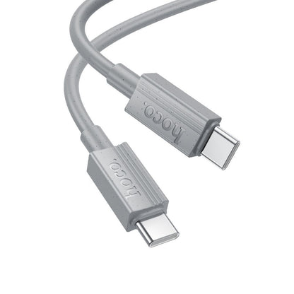 USB-C Data and Charging Cable - USB-C HOCO X107, 60W, 1m, Gray