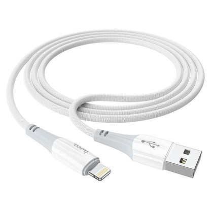 USB-A to Lightning Data and Charging Cable HOCO X70, 18W, 1m, White