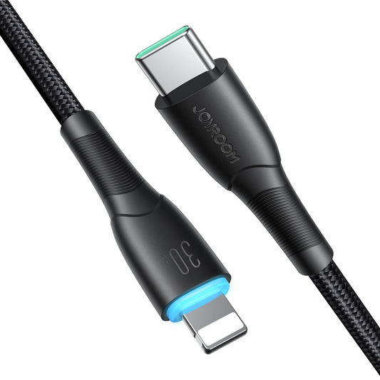USB-C to Lightning Data and Charging Cable Joyroom S-A32, 30W, 1m, Black