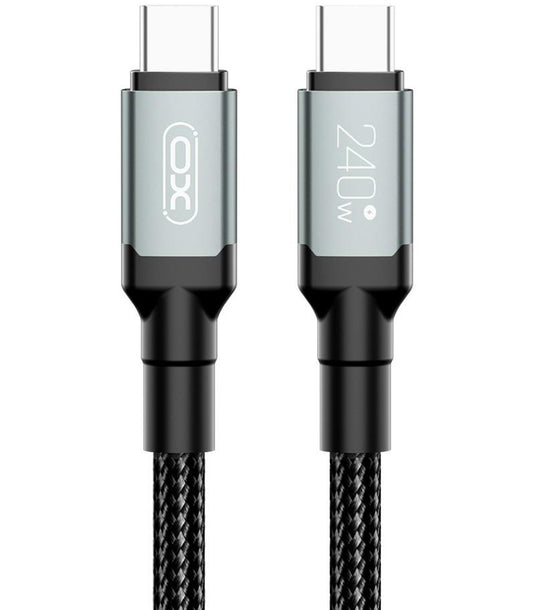 USB-C Data and Charging Cable - USB-C XO Design NB-Q264A, 240W, 1m, Black