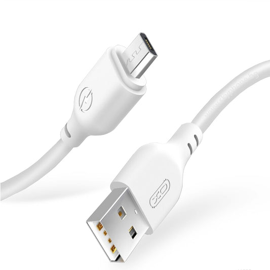 USB-A to microUSB Data and Charging Cable XO Design NB103, 18W, 1m, White