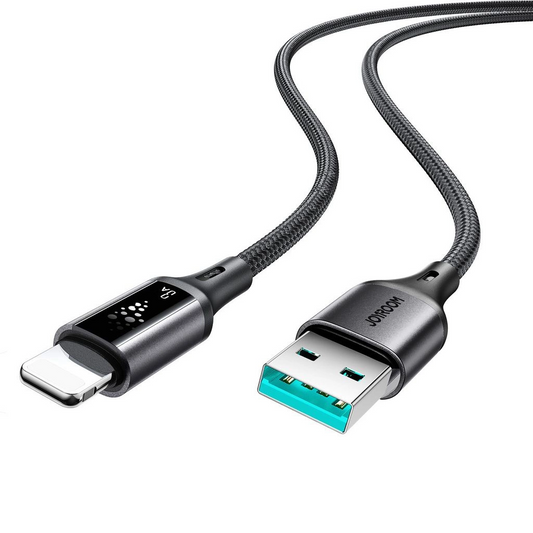 USB-A to Lightning Data and Charging Cable Joyroom S-A60 StarTalk, 18W, 1.2m, Black