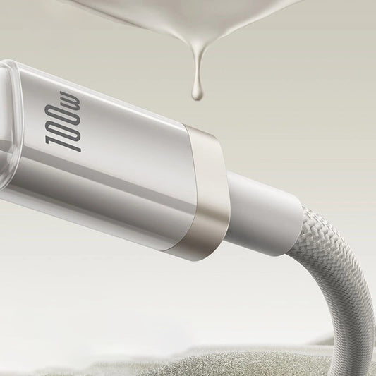 USB-A to USB-C Baseus Titanium Data and Charging Cable, 100W, 2m, Silver P10378102G21-02