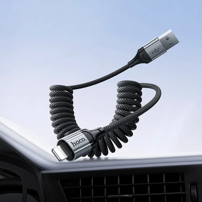 USB-A to Lightning Data and Charging Cable HOCO X121, 27W, 1.5m, Black