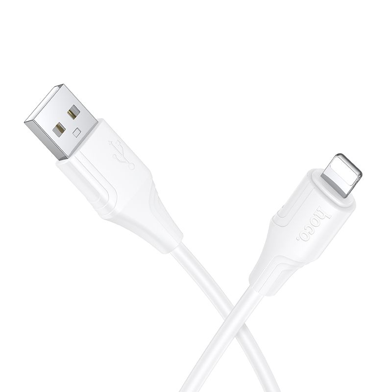 USB-A to Lightning Data and Charging Cable HOCO X124, 18W, 1m, White