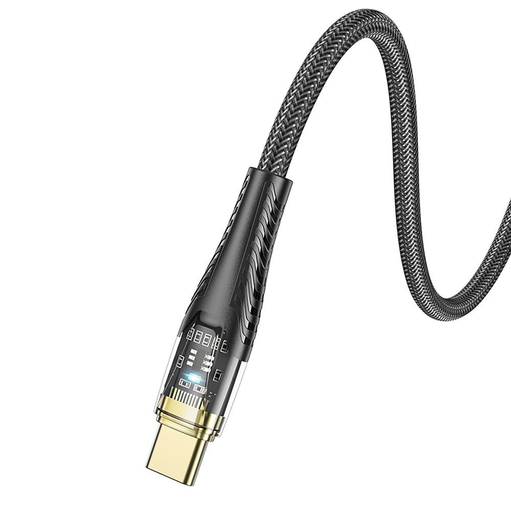 USB-C to USB-C Data and Charging Cable HOCO U121, 60W, 1.2m, Black