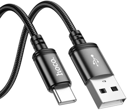 USB-A to USB-C Data and Charging Cable HOCO X89, 18W, 2m, Black