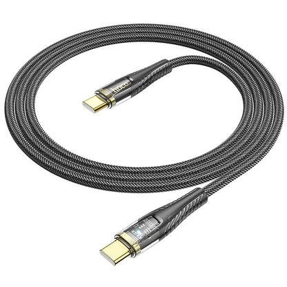 USB-C to USB-C Data and Charging Cable HOCO U121, 60W, 1.2m, Black