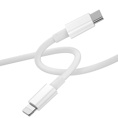 USB-C to Lightning Data and Charging Cable WiWu Wi-C008, 30W, 1.2m, White