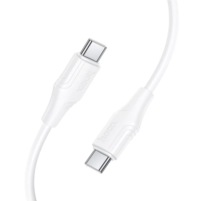USB-C Data and Charging Cable - USB-C HOCO X124, 60W, 1m, White