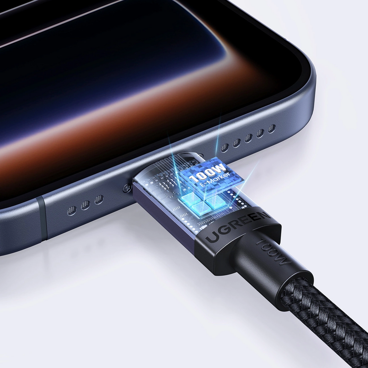 USB-C Data and Charging Cable - USB-C UGREEN, 100W, 2m, Black