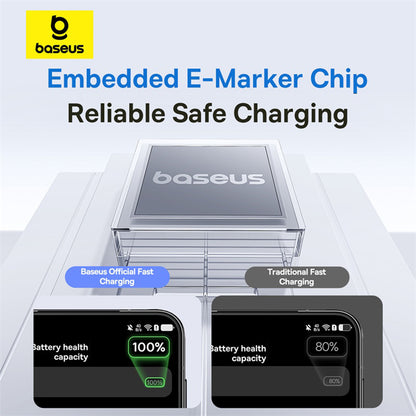 USB-A to Lightning Data and Charging Cable Baseus Display 2, 12W, 1m, Purple P10382700511-00