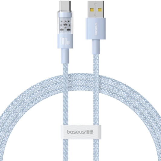 USB-A to USB-C Baseus Gem Data and Charging Cable, 100W, 2m, Blue P10373002311-01