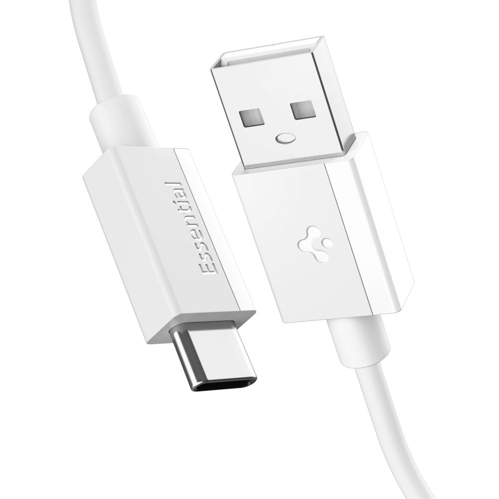 Spigen Essential USB-A to USB-C Data and Charging Cable, 60W, 1m, White ACA08715