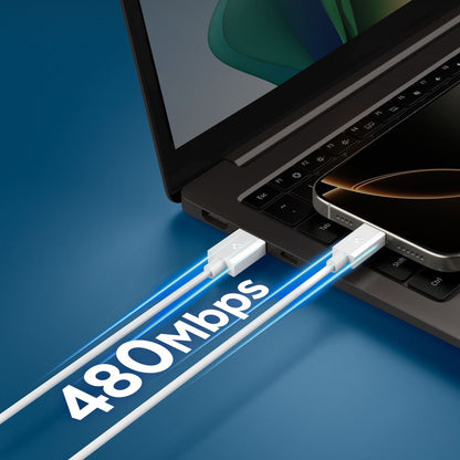 Spigen Essential USB-A to USB-C Data and Charging Cable, 60W, 1m, White ACA08715