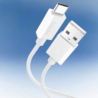USB-A to USB-C Spigen Essential Data and Charging Cable, 60W, 2m, White ACA08716