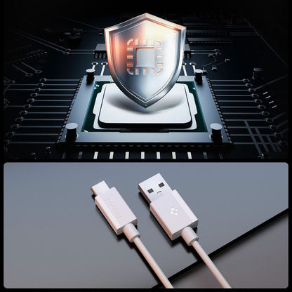 USB-A to USB-C Spigen Essential Data and Charging Cable, 60W, 2m, White ACA08716