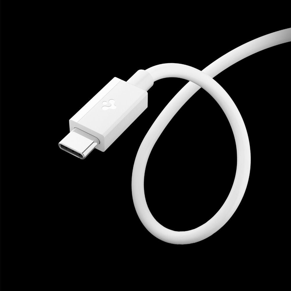 USB-A to USB-C Spigen Essential Data and Charging Cable, 60W, 2m, White ACA08716