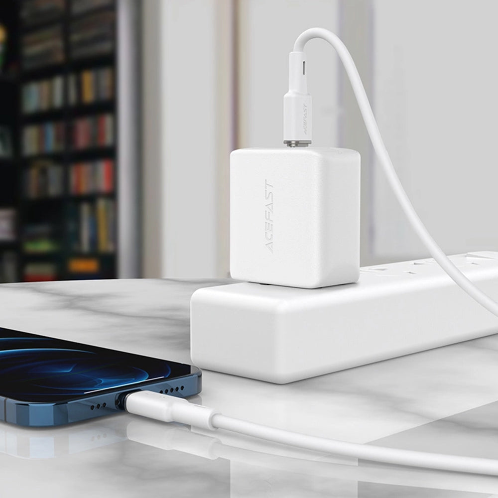 USB-C to Lightning Data and Charging Cable Acefast C2-01, 30W, 1.2m, Black