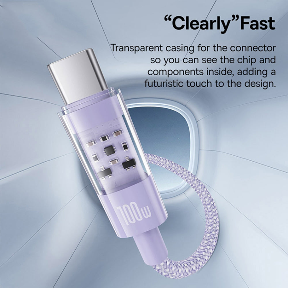 USB-C to Lightning Baseus Gem Data and Charging Cable, 20W, 2m, Purple P10373001511-01