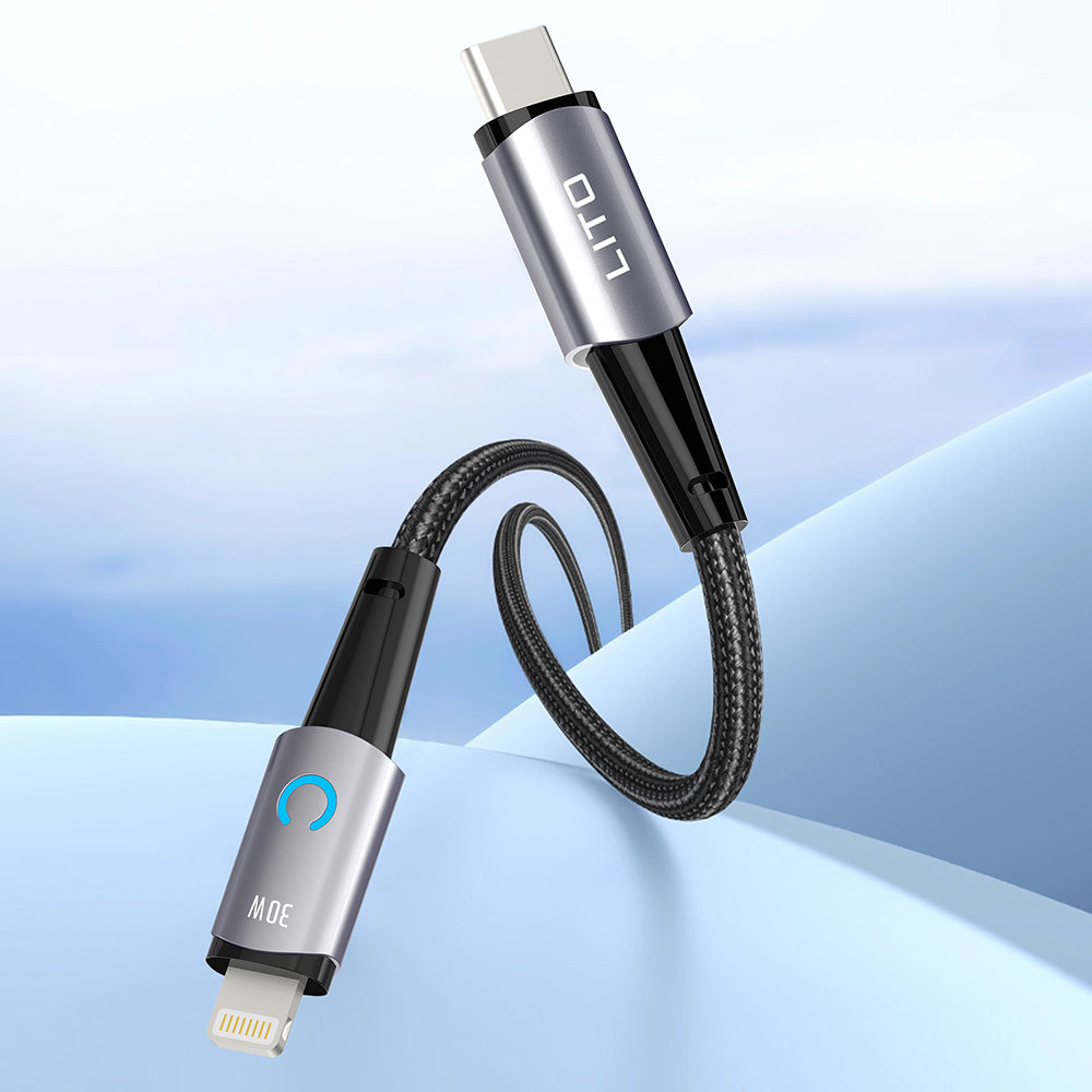 USB-C to Lightning Data and Charging Cable Lito LD10CL, 30W, 1m, Black