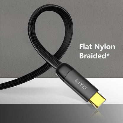 USB-C to Lightning Data and Charging Cable Lito LD11CL, 30W, 1m, Black
