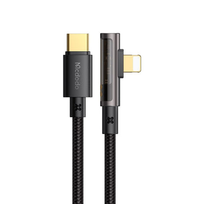 USB-C to Lightning McDodo CA-3390 Angled Data and Charging Cable, 36W, 1.2m, Black