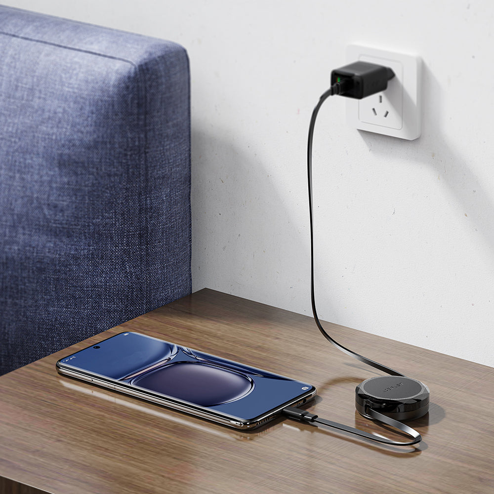 USB-C Data and Charging Cable - USB-C Acefast C13-03, 60W, 0.8m, Black