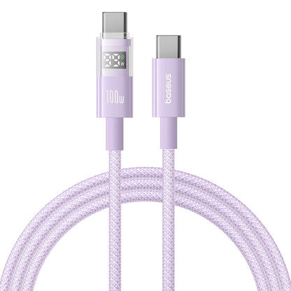 USB-C Data and Charging Cable - USB-C Baseus Display 2, 100W, 2m, Purple P10382702511-01