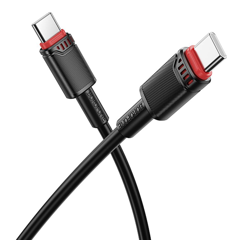 USB-C Data and Charging Cable - USB-C Borofone BX110 Beneficio, 60W, 1m, Black