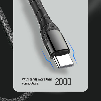 USB-C Data and Charging Cable - USB-C ColorWay CW-CBPDCC040, 65W, 1m, Gray