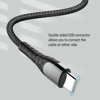 USB-C Data and Charging Cable - USB-C ColorWay CW-CBPDCC040, 65W, 1m, Gray