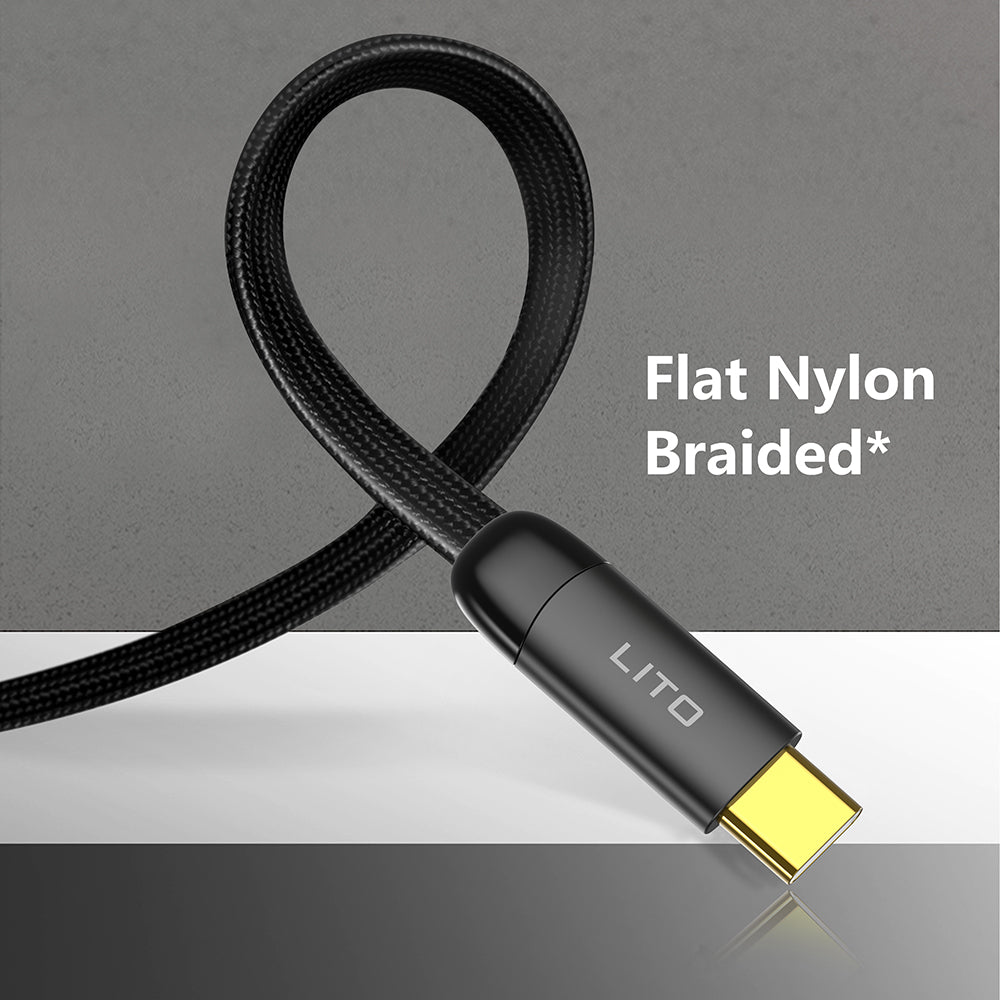 USB-C Data and Charging Cable - USB-C Lito LD11CC, 60W, 1m, Black